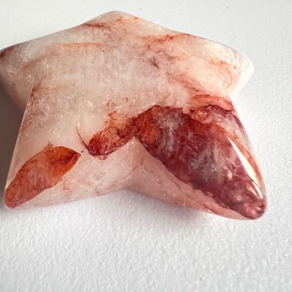 Fire Quartz Crystal Star‎ Carving (8) - Picture 4 of 9